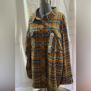 Brand New with Tags - Orange Flannel - 4XL